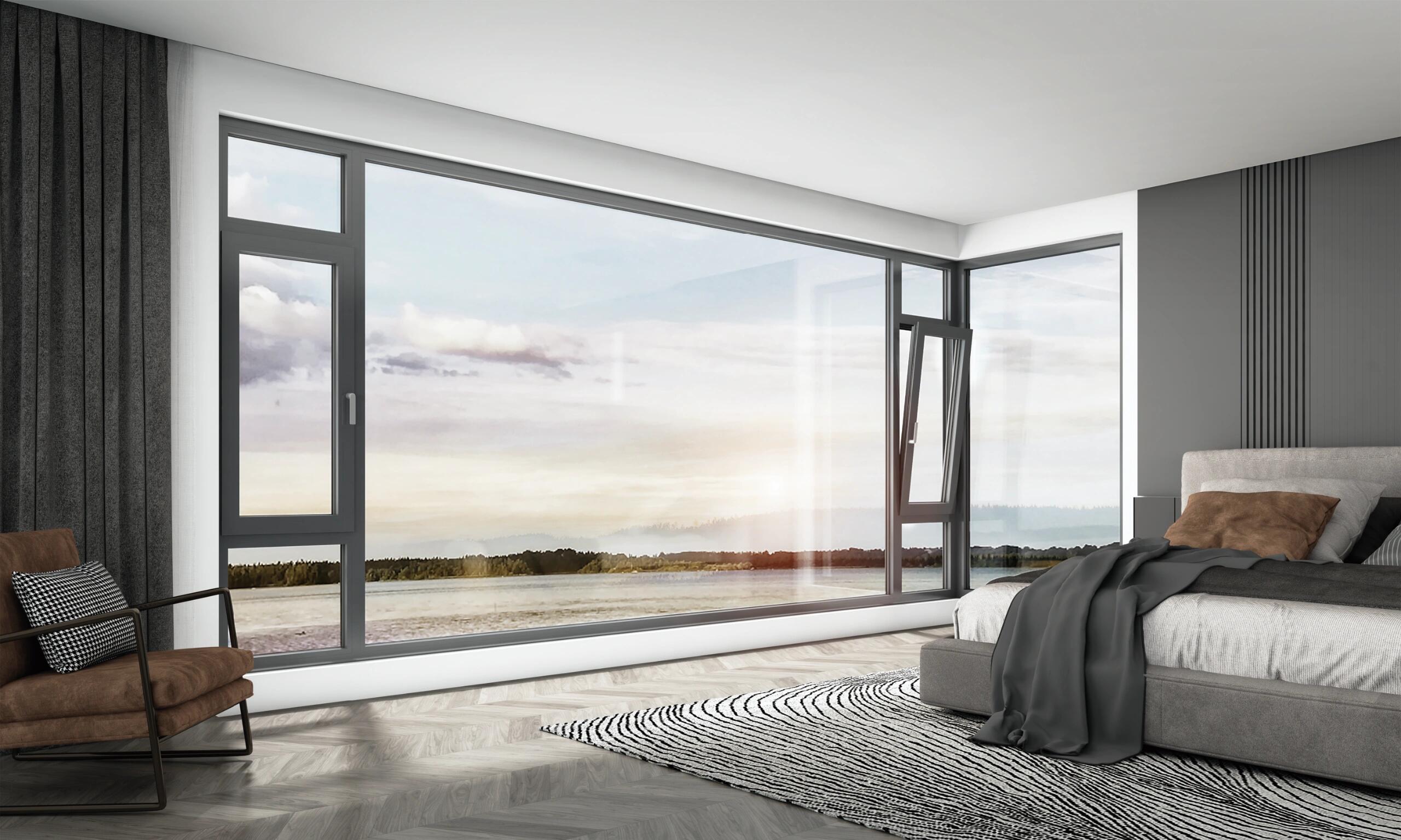 Wide Span Tilt & Turn Window with Double Opening