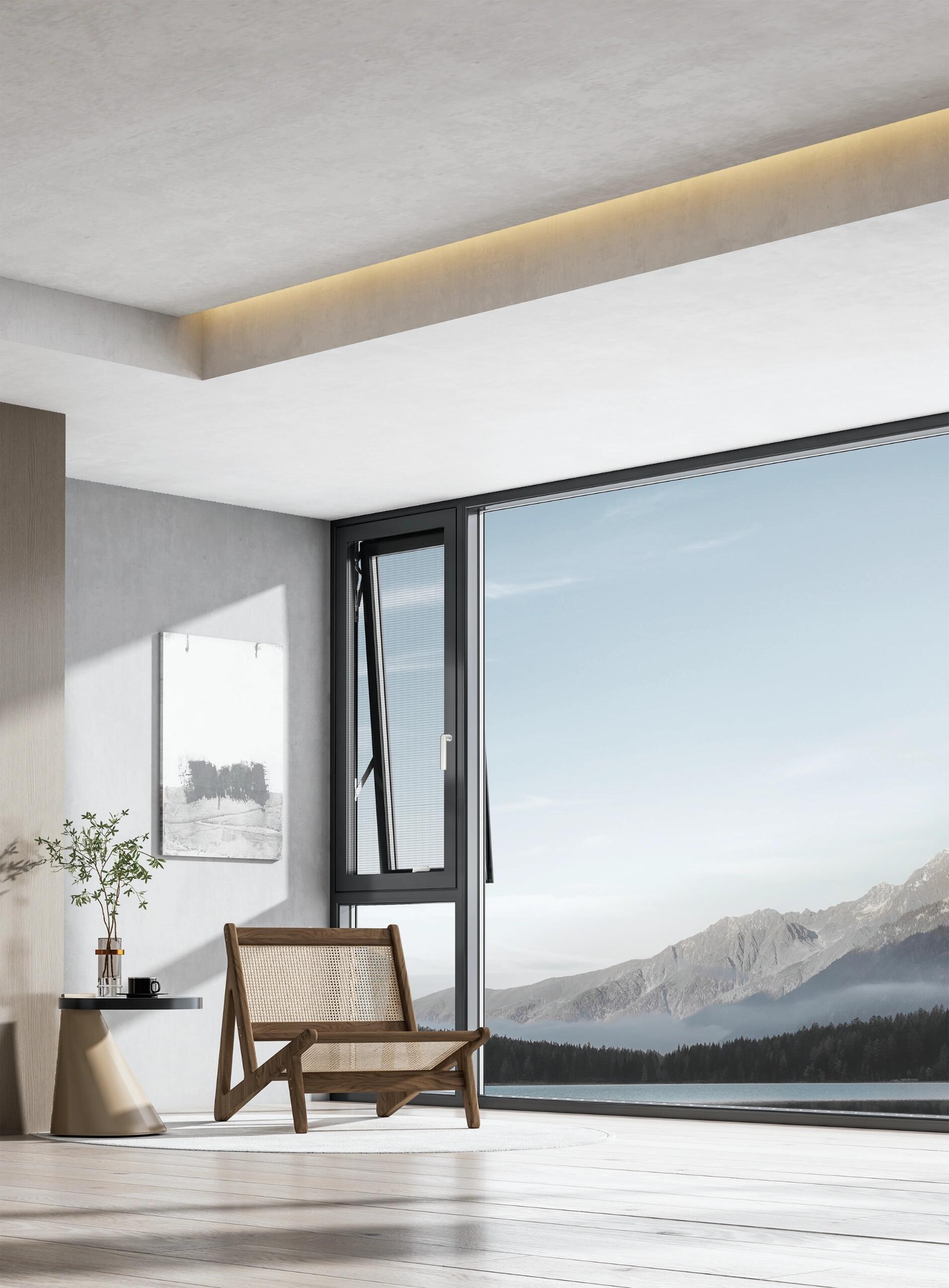 Corner Tilt & Turn Window for Minimalist Interiors