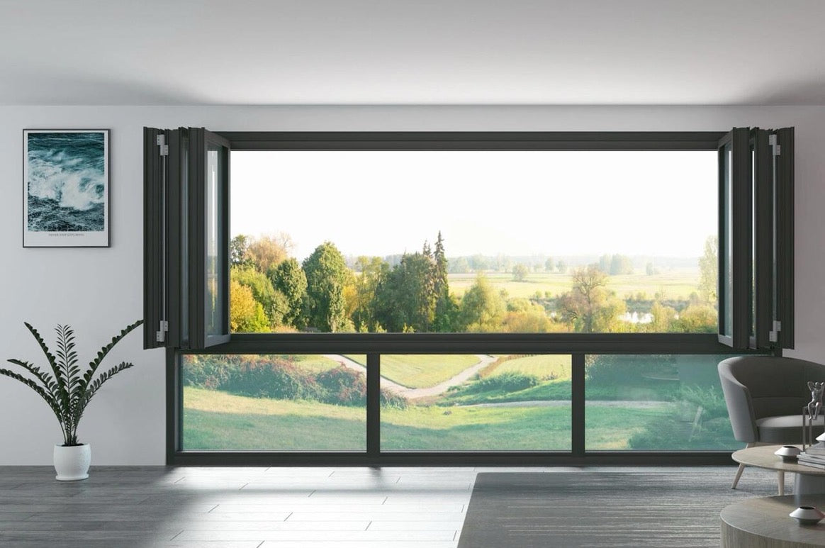 Wide Opening Folding Window for Scenic View