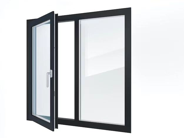 Modern Casement Window with Fixed Panel