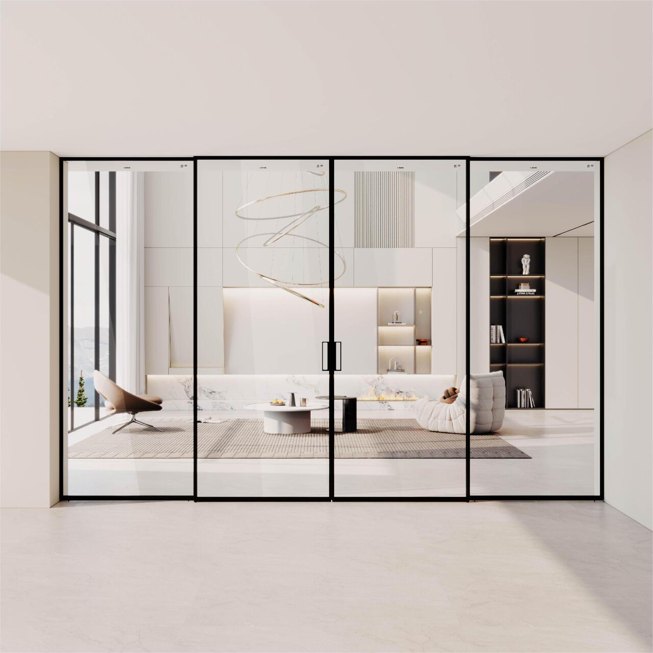 Custom Slim Frame Sliding Glass Door for Open Concept Living Space