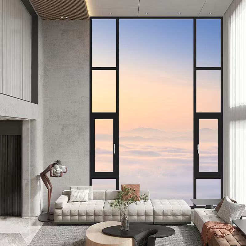 Tall Casement Window for Double-Height Space