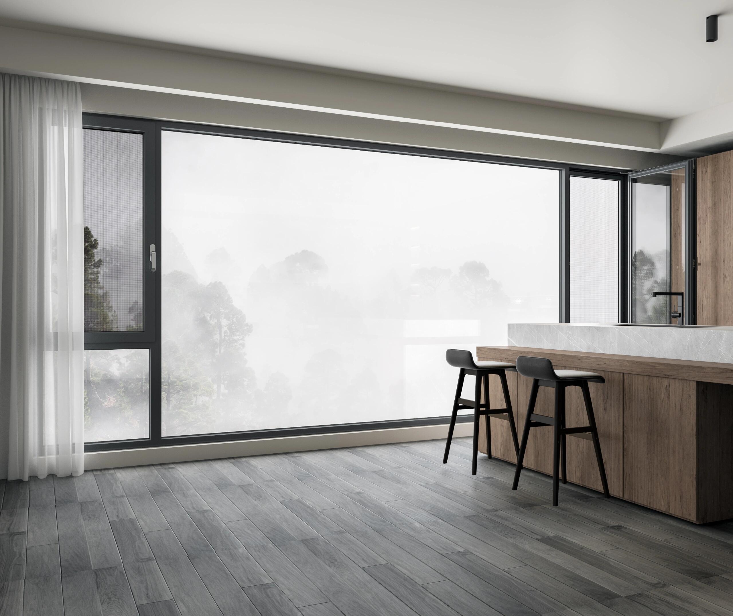 Full-Glass Tilt & Turn Window with Mesh Option